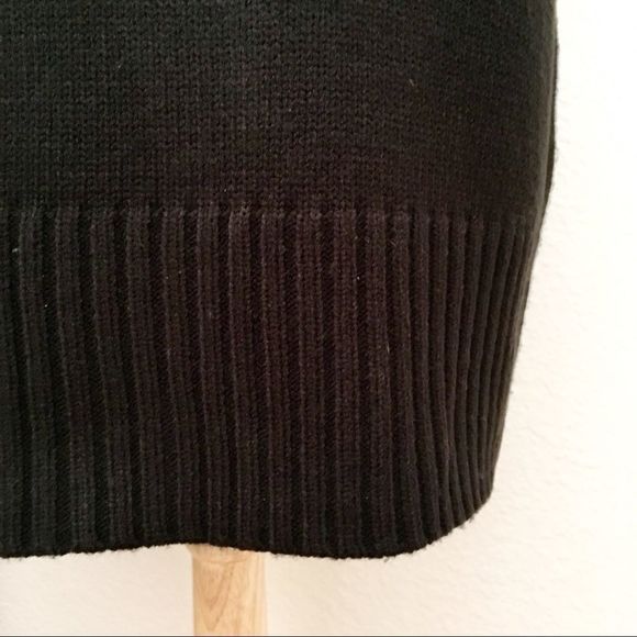 Cowl Neck Brown Short Sleeve Sweater Dress, Medium - Picture 3 of 7